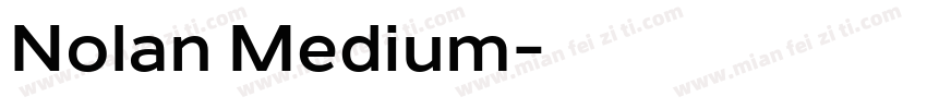 Nolan Medium字体转换